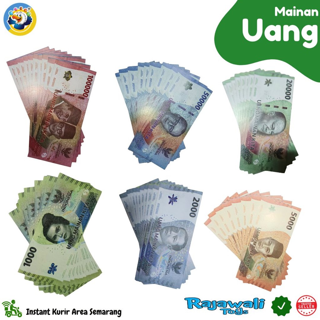 UANG MAINAN ISI 50 LEMBAR/MAINAN ANAK UANG MAINAN KARAKTER