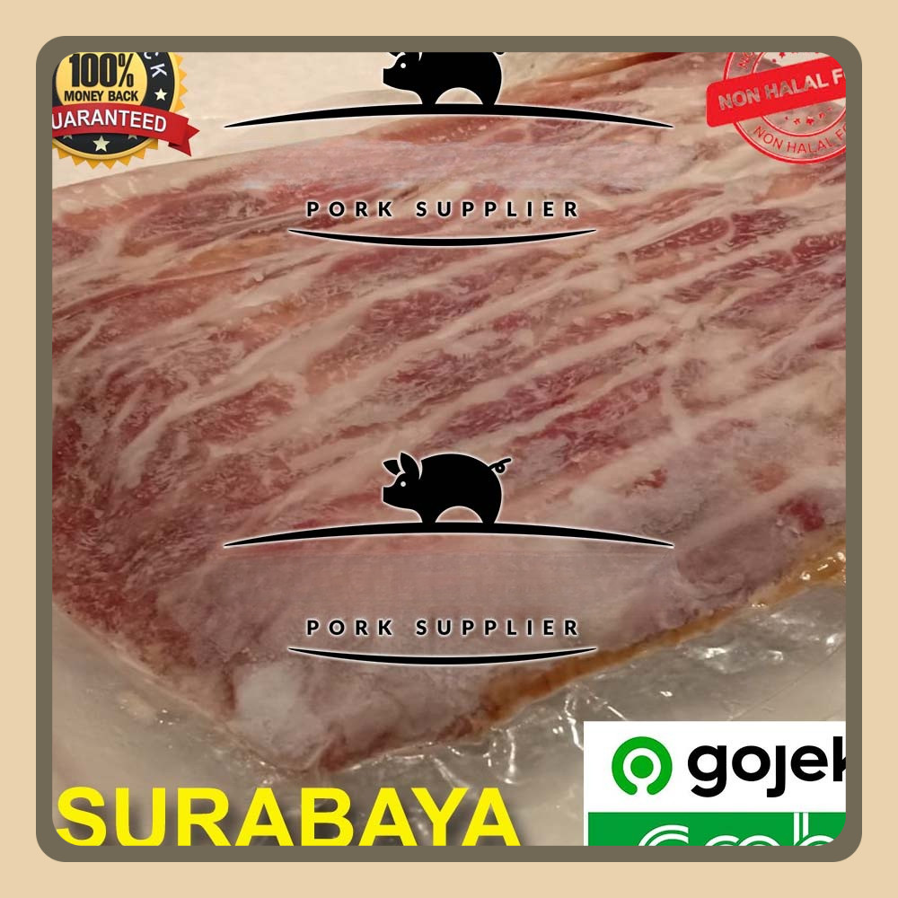 

Streaky Bacon / Smoked Bacon - siap makan 500gr