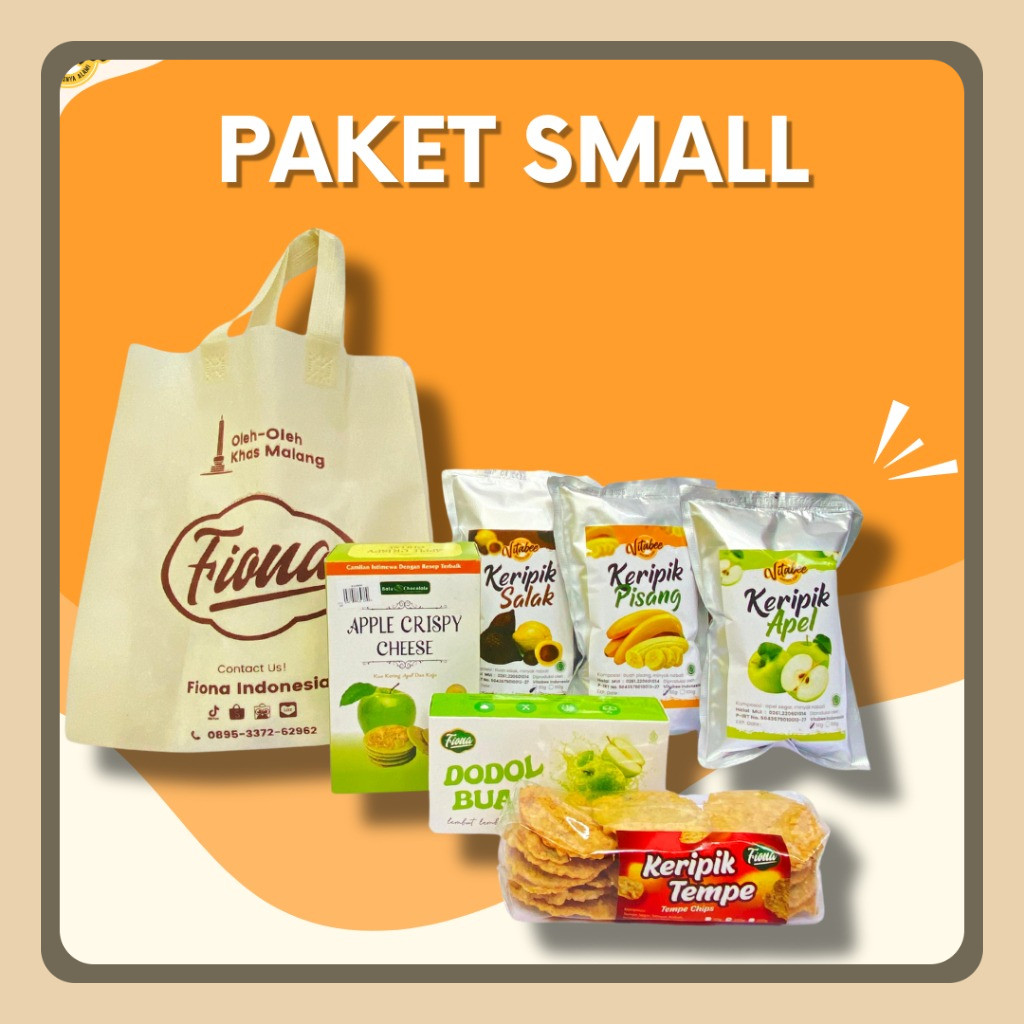 

FIONA Paket Oleh Oleh Keripik Buah Small - Hemat Khas Kota Malang Apel Nangka Pisang Nanas Mangga Rambutan