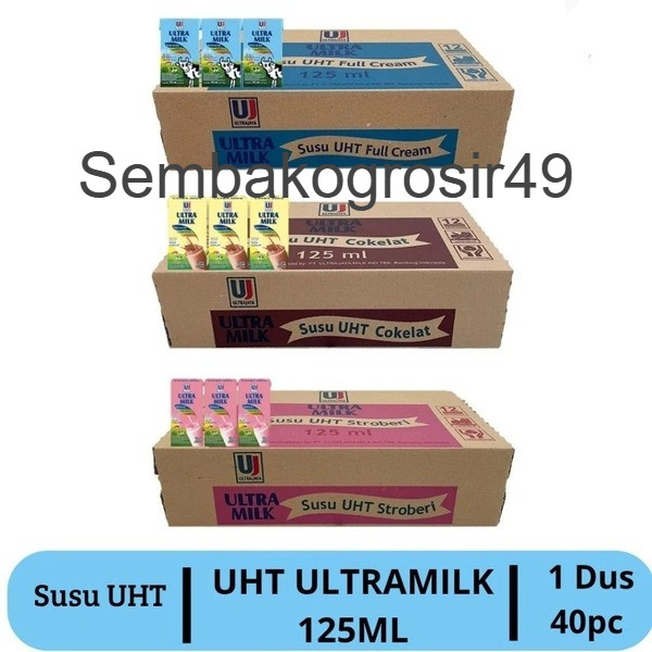 

SSG Ultra Susu UHT 125ml 1 Karton isi 40pcs (1dus)
