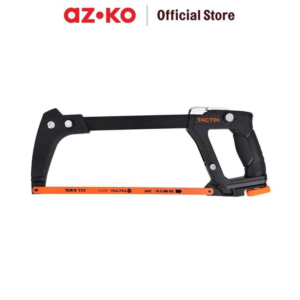 AZKO Tactix 30 cm Gergaji Multifungsi High Tension - Hitam Hand Saw Alat Potong Kayu Wood Cutting To