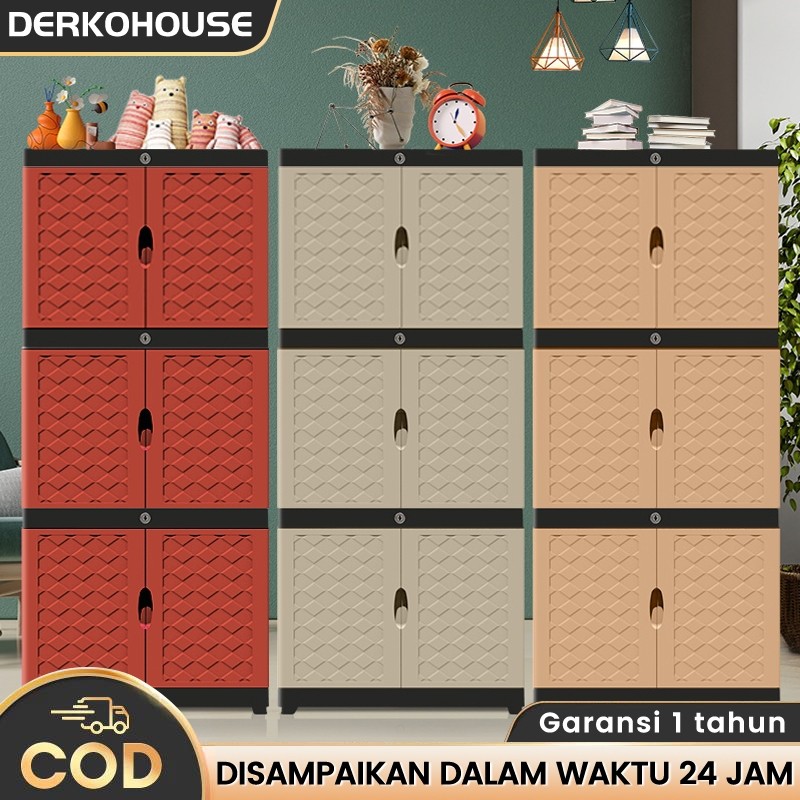 ALQ123 Lemari Plastik 5 Susun Loker Pakaian Serbaguna MinimalisLUq
