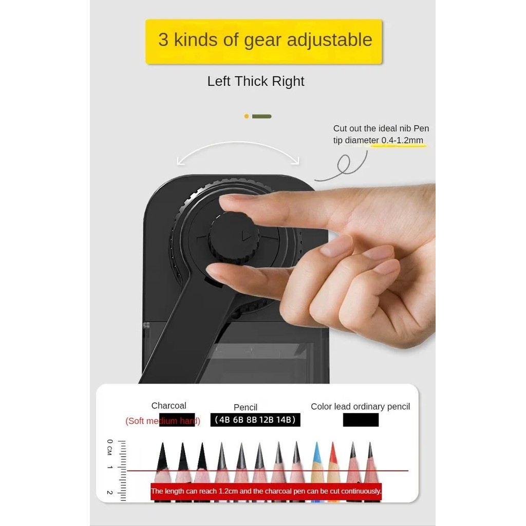 

Automatically Enters Lead Pencil Sharpener Desktop Rotary Anti Sticking Lead Hand-cranked Me anical Tool S ool Supplies