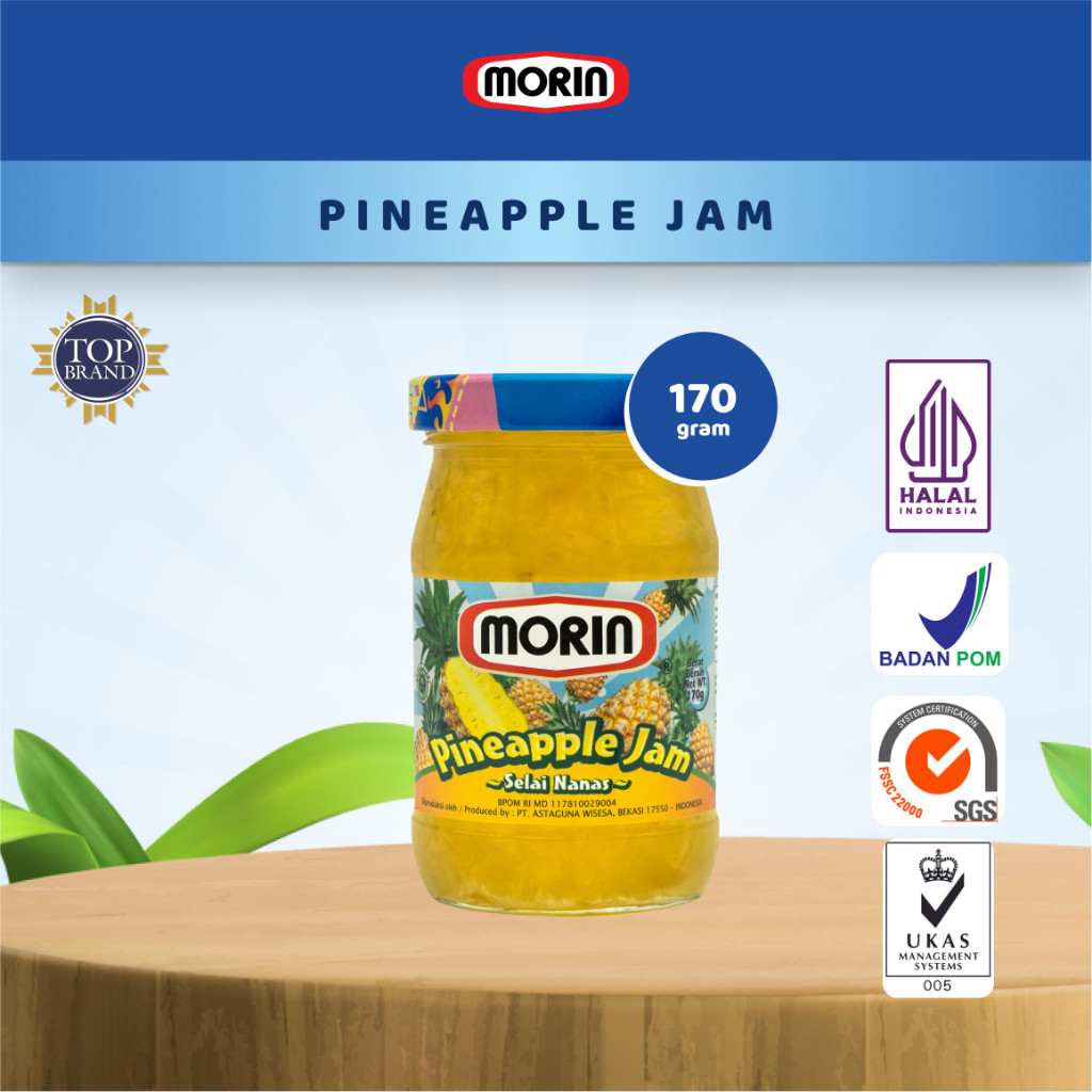 

Terlaris Morin Selai Nanas - All Size 170 gr 250 gr 330 gr - Selai Buah Pineapple