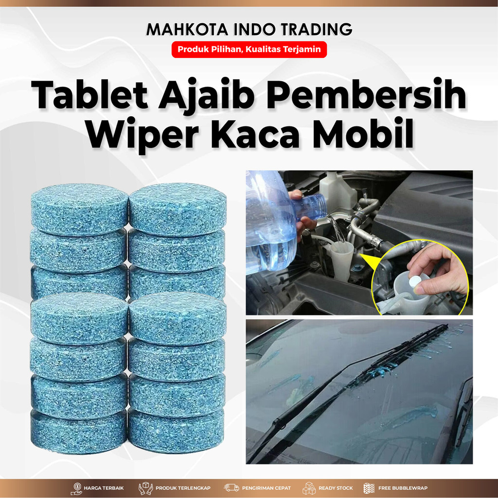 Sabun Cairan Wiper Mobil / Pembersih Wiper Mobil / Tablet Wiper Kaca Mobil