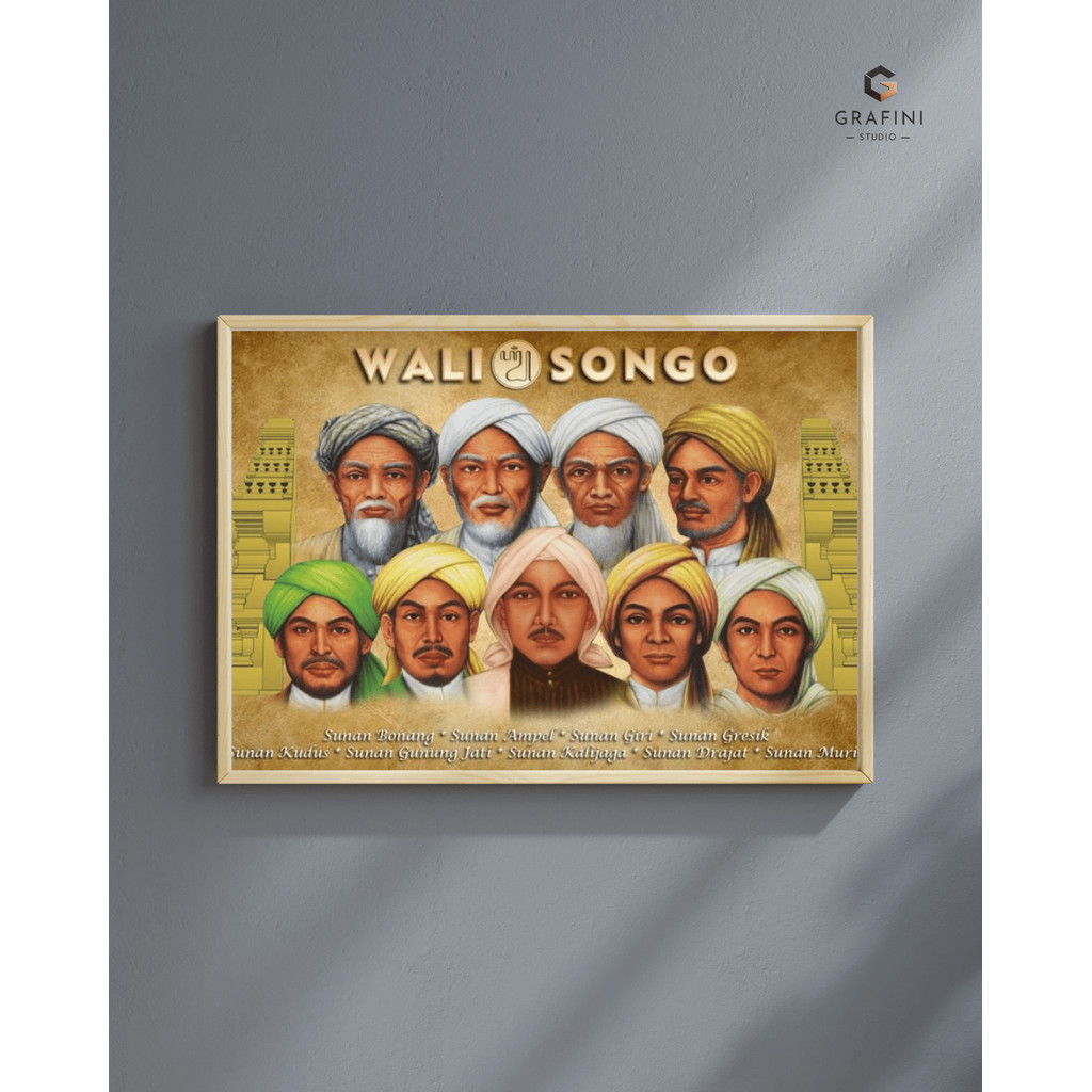 Foto & Figura 9 Wali Songo  Ukuran A4