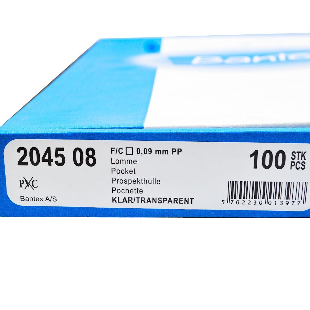 

New PP Pocket Bantex F4 Folio 2045 Antiglare 0.09mm (1 Pak 100 Pcs)Premium