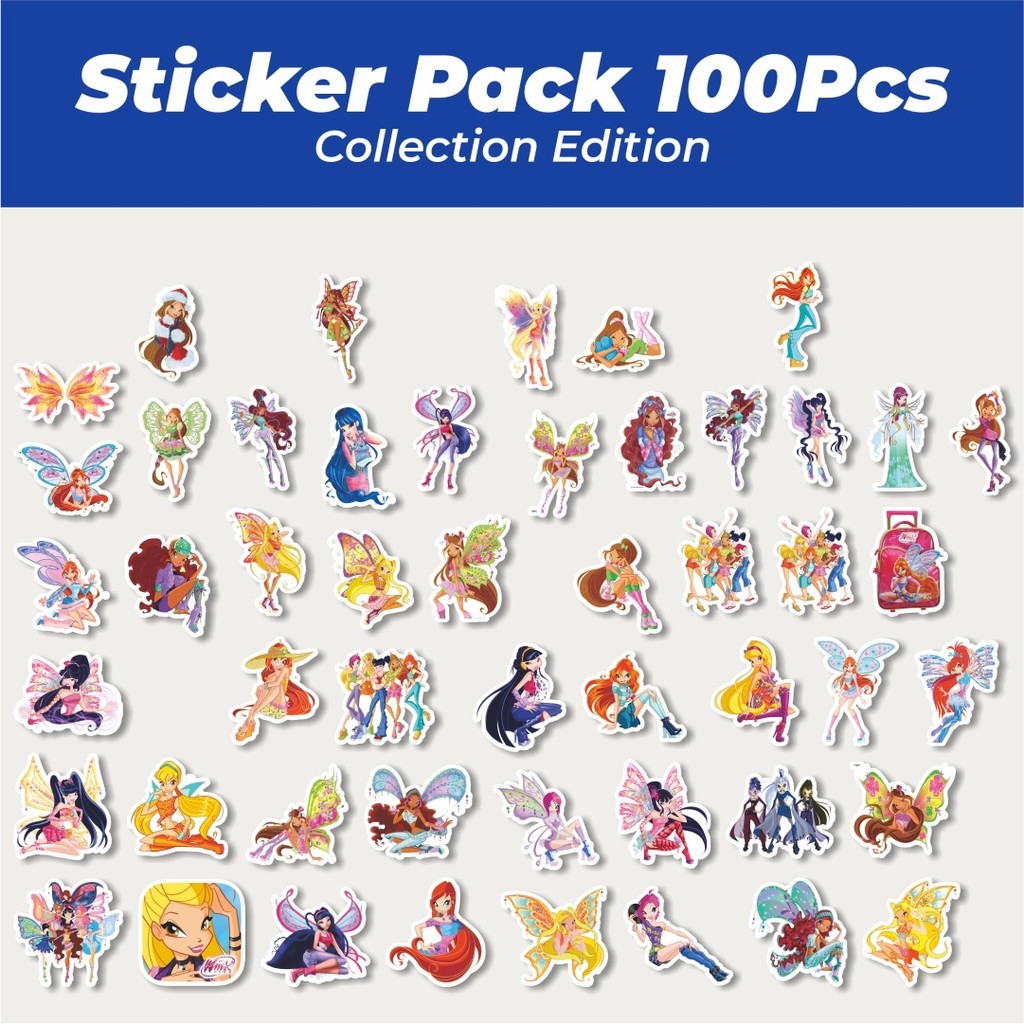 

Hot Stiker Kartun Winx Club Lucu Anti Air Stikers Berperekat Waterproof Sticker Decal Buat Motor Helm Buku Journal Koper Casing HP Laptop Botol Minum