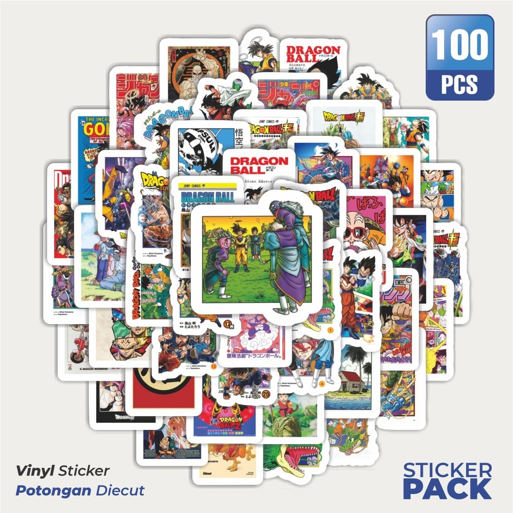 

Stiker Vinyl Stiker Dragon Ball Poster Waterproof Aesthetic- Untuk Laptop, Motor, dan Helm - Paper Stationery Pack