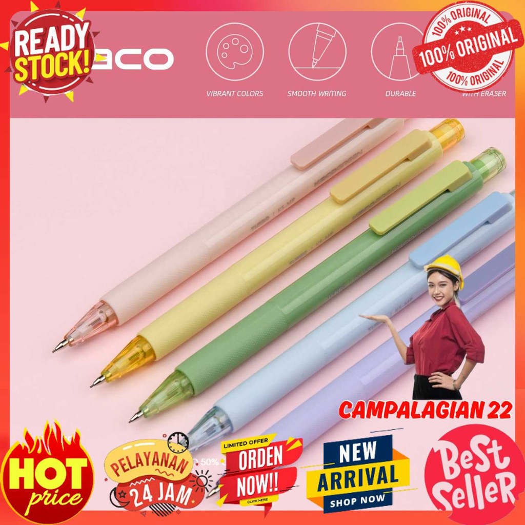 

Kaco TURBO Pensil Mekanik Mechanical Pencil 0.5mm with Refill - K5-MP