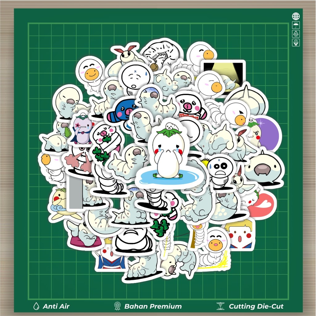 

HOT 50 PCS STIKER Hewan Ulat Sutera Stiker Fashion Cars Decal Dingin Kartu Album Custom Vinyl Anti Air- Sticker Aesthetic Buku Journal Koper Casing HP Tablet Laptop Helm Motor Botol Minum