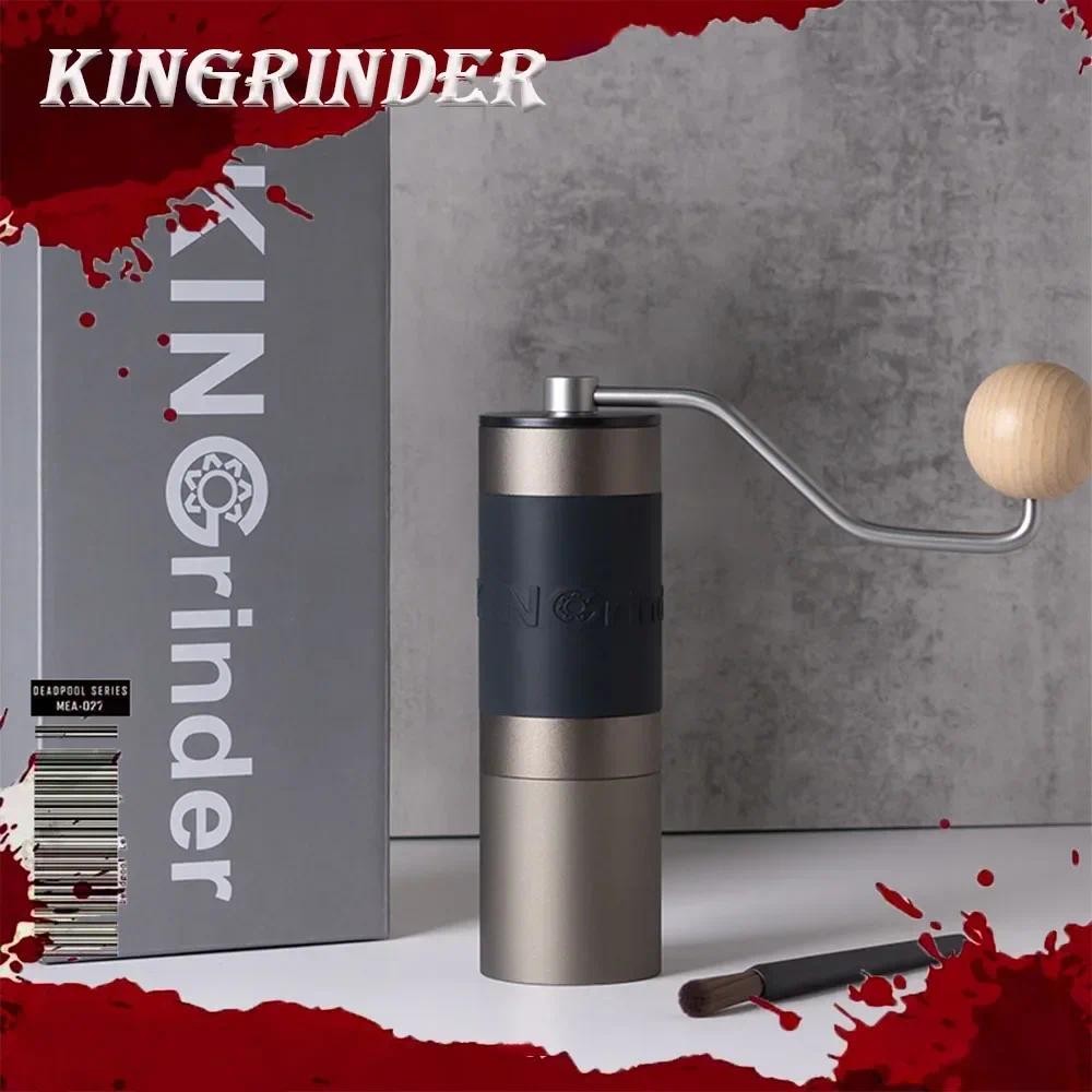IN Stock Kingrinder K0 K1 K2 K4 K6 Coffee Bean Hand Grinder Pour Over Coffee Hand Mill Portable Meta