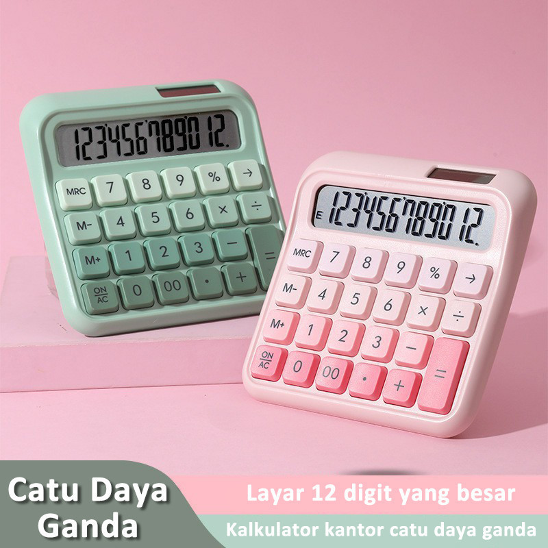 

KALKULATOR MINI SOLAR - WARNA CANDY LUCU - MULTIFUNGSI UNTUK SEKOLAH & KANTOR