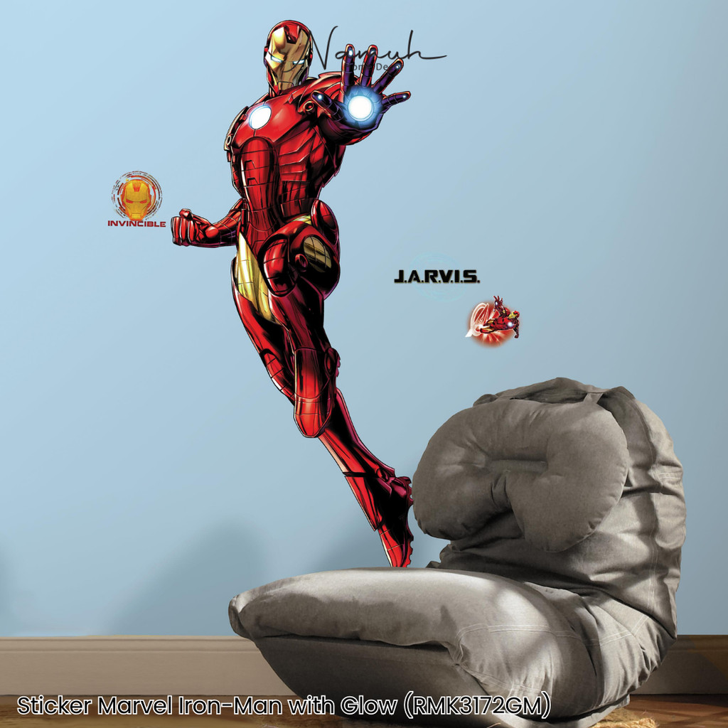 Sticker Marvel Iron-Man with Glow RMK3172GM