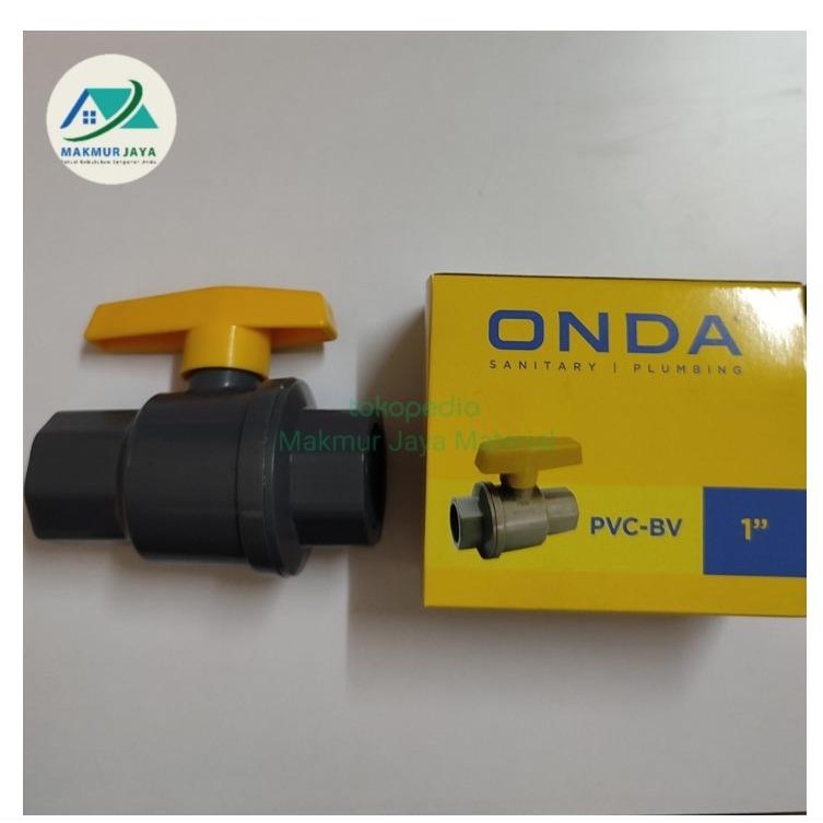Stop Kran Onda PVC BV 1" / Ball Valve / Stop Kran