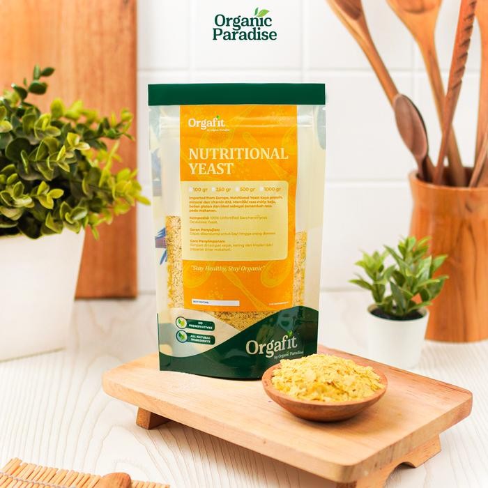 

Nutritional Yeast Vegan Organic 100 gram / Bubuk Ragi Vegan Cheese 100 gram Organic Paradise
