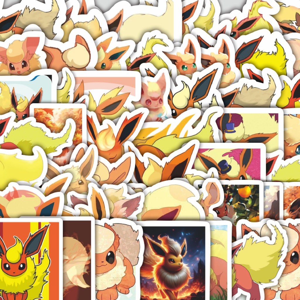 

Stiker Cutting Pack Stiker Kartun Pokemon Flareon Isi 100Pcs Series Aesthetic Lucu Keren Untuk Koper Bahan Vynil