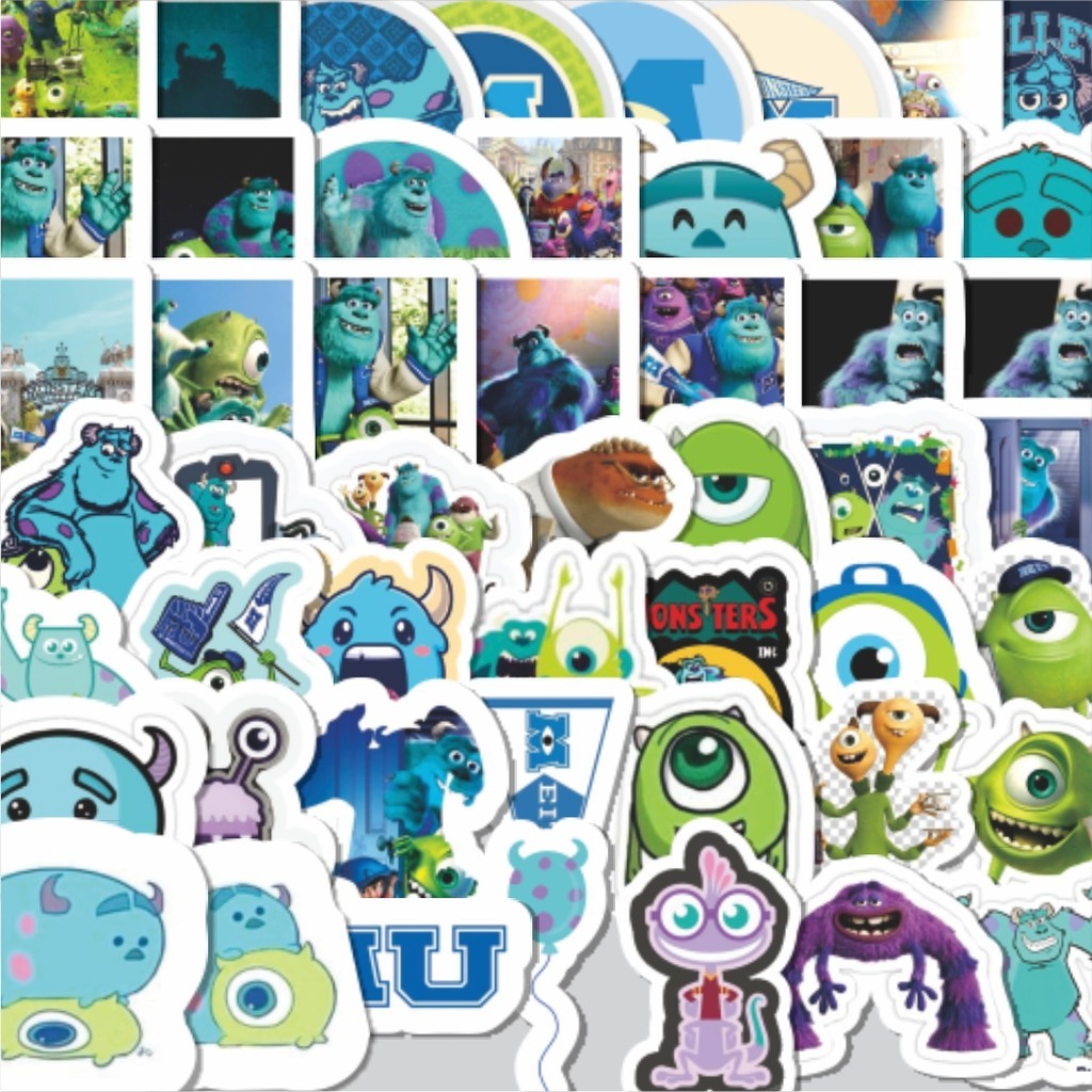 

Stiker Cutting Pack Stiker Monster INC Isi 100Pcs Series Aesthetic Lucu Keren Untuk Koper Bahan Vynil