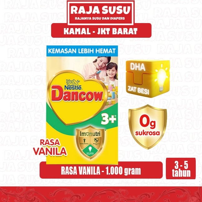 DANCOW 3+ VANILA 1 KG - RAJA SUSU
