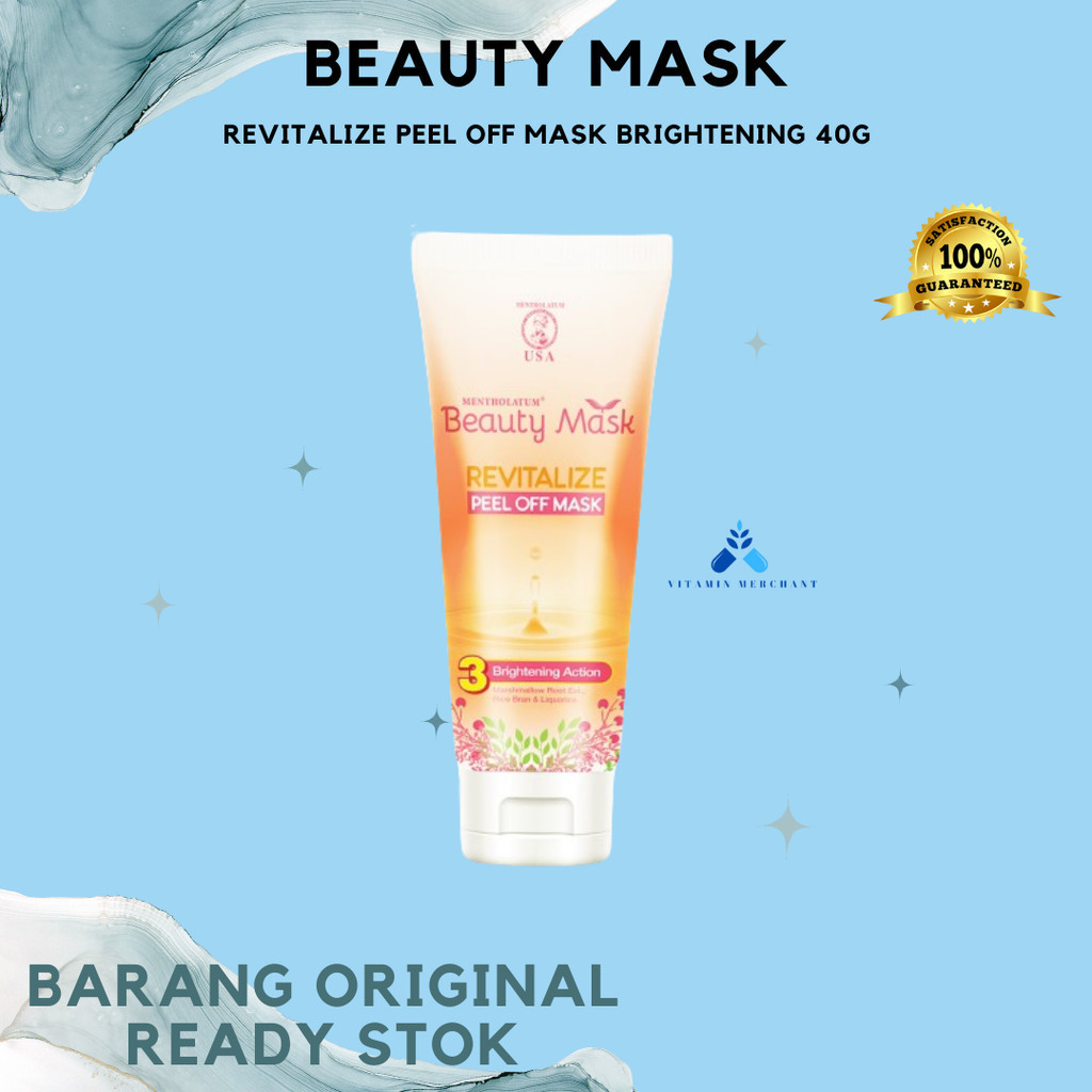 MENTHOLATUM Beauty Mask Revitalize Peel Off Mask Brightening 40g - vm2