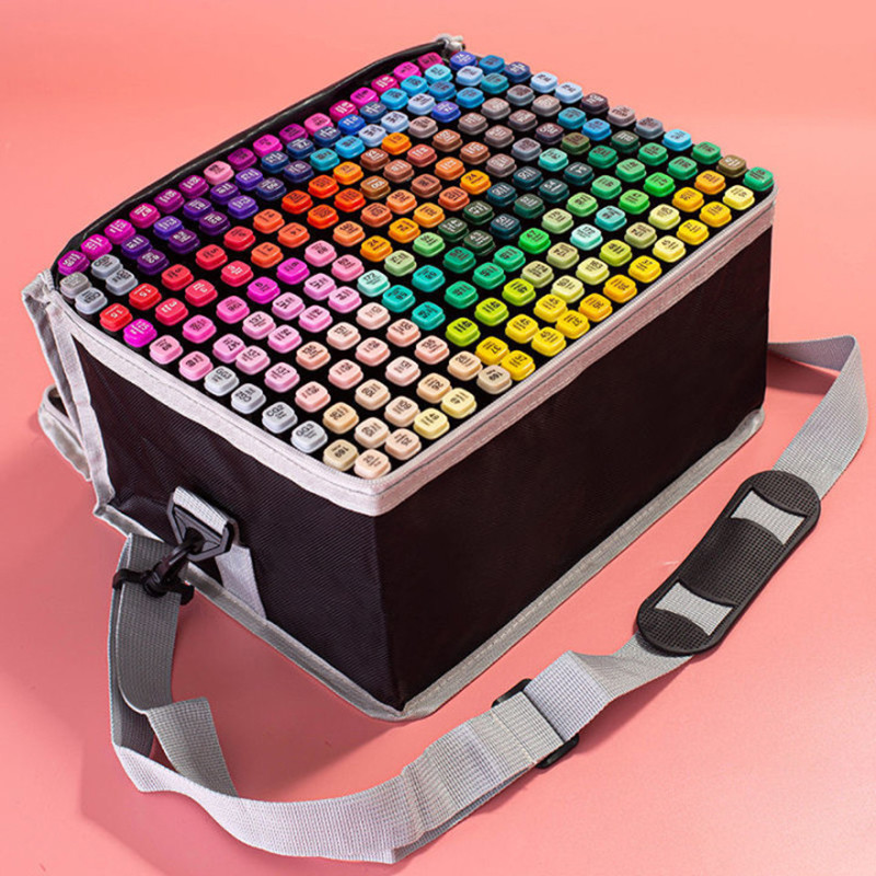 

168 Colores Marker Pen Sketching Markers Pen Double Head Art Paint Manga Brush Pen Drawing Set School Supplies Drawing Set 04379