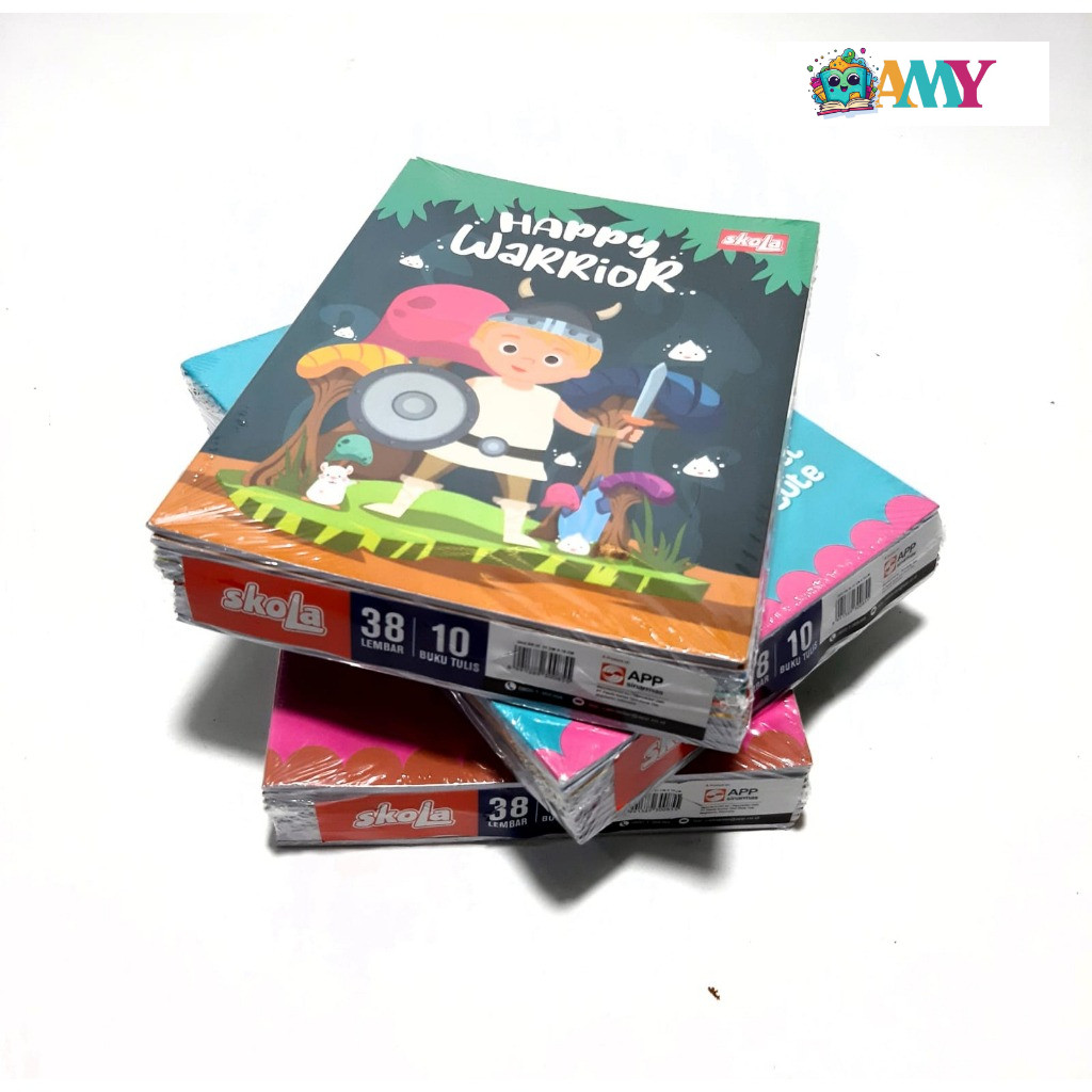 

(1 PAK ISI 10PCS) BUKU TULIS SKOLA BY SINAR DUNIA 38 LEMBAR / BUKU TULIS SKO 38 LEMBAR AMY STASIONARY