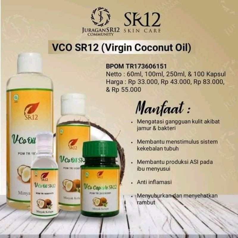 

VCO VICO OIL SR12 / Minyak Kelapa Murni 100% SR 12 / Original 100% Official Dari Greethy Store