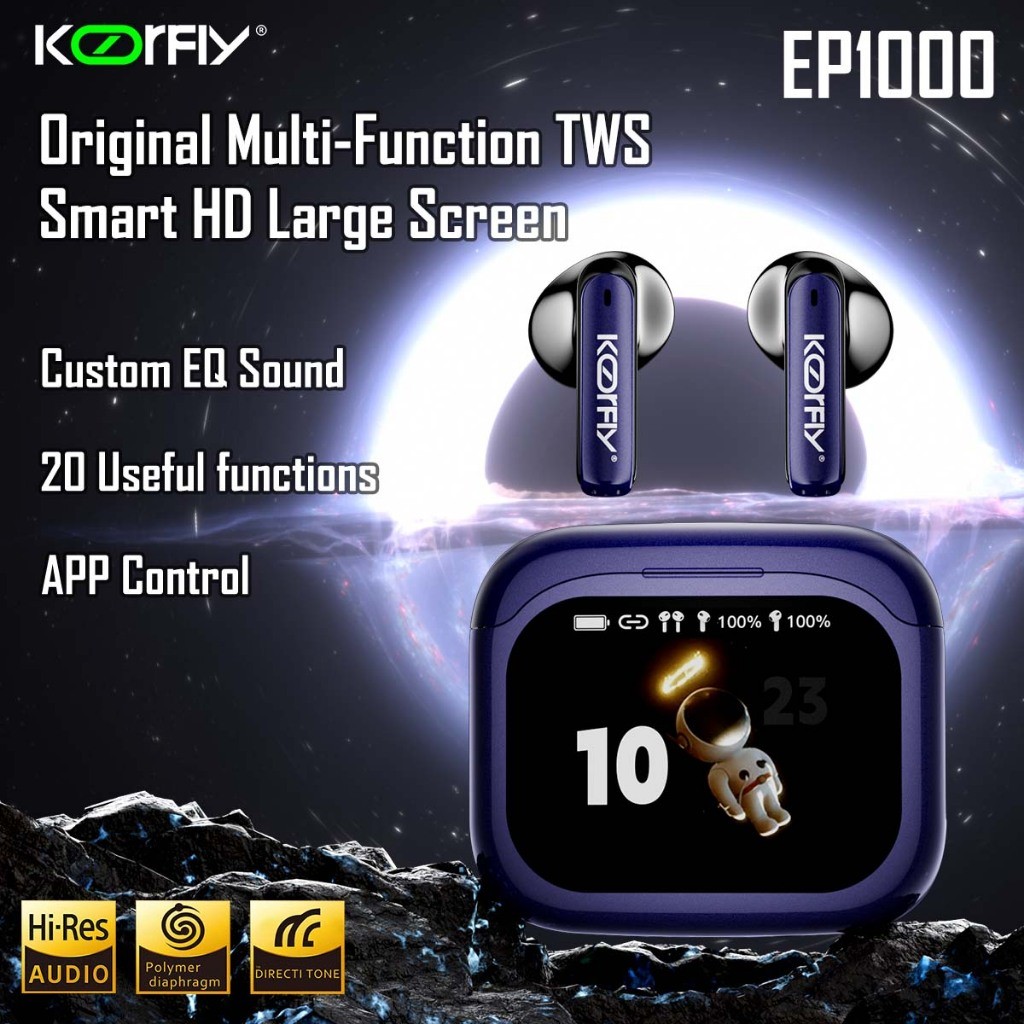 New Koorfly True Wireless Bluetooth Earphones True Wireless Noise Cancelling Earphones with Multi fu