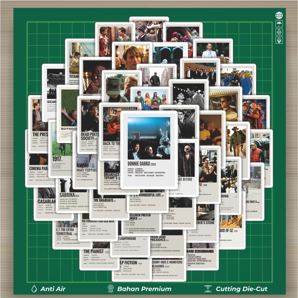 

HOT 50 PCS STIKER Stiker Poster Film Klasik Stiker Fashion Cars Decal Dingin Kartu Album Custom Vinyl Anti Air- Sticker Aesthetic Buku Journal Koper Casing HP Tablet Laptop Helm Motor Botol Minum