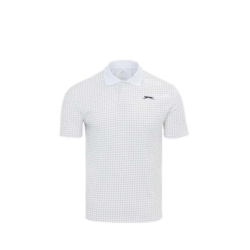Slazenger Men's Golf Short Sleeve Performance Polo Shirts - White