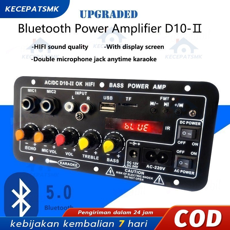 [Stok ready/Model terbaru] D10 900W Amplifier board Tampilan digital Power amplifier board Untuk
