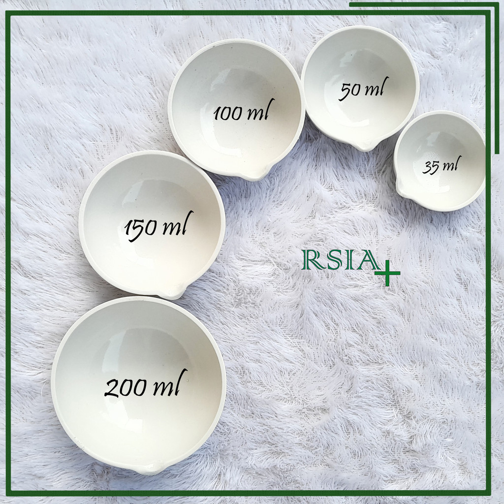 CAWAN PENGUAP PORSELEN CAWAN FARMASI 200ml Cawan Uap Porselen RSIA