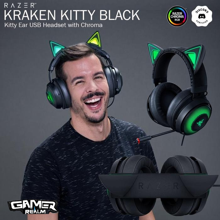Razer Kraken Kitty edition Black Gaming Headset