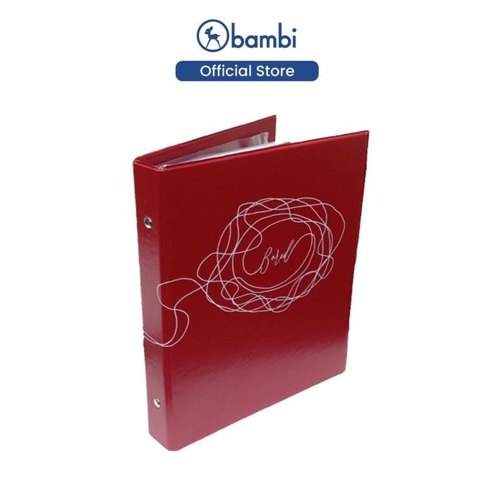 

Bambi Binder Note B5 Tipe 26 Ring Edisi Summer Time & Sweet Dream Include Loose Leaf & Divider - Dark Red