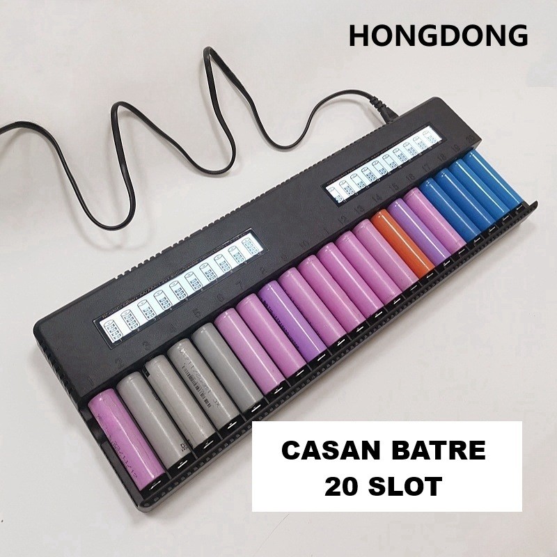 Charger Digital Batre 18650 Fast Charging 12 Slot Dan 20 Slot