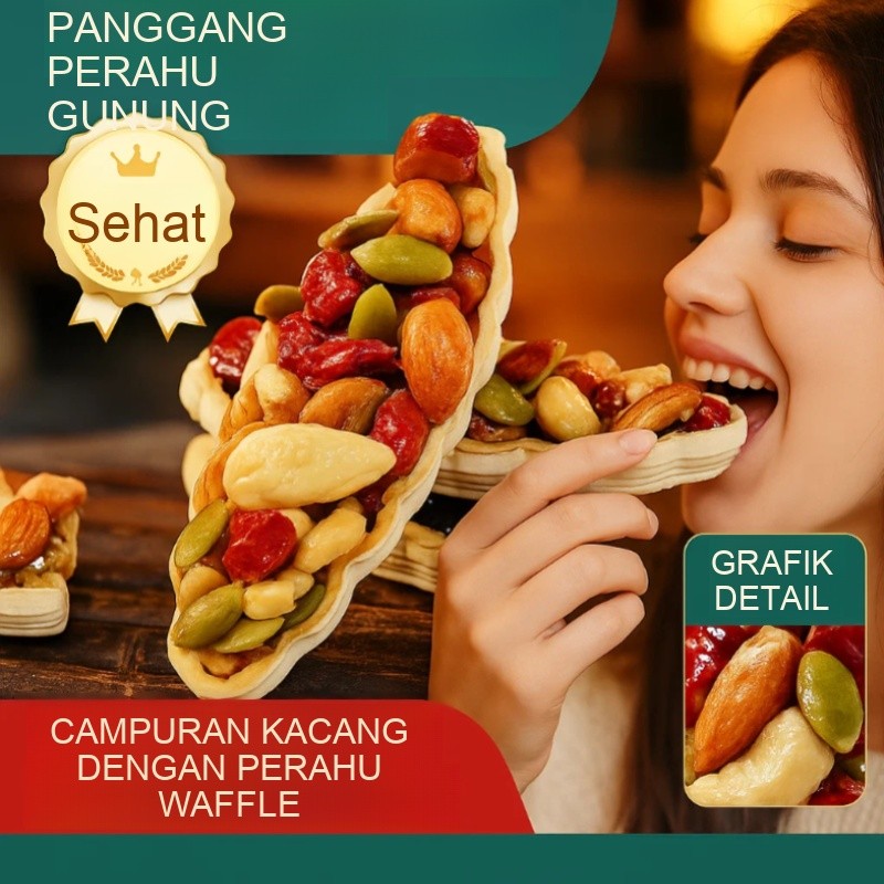 

Camilan Perahu Delapan Harta Karun Tart Kacang Tipis Renyah Menara Perahu Kue Kacang Campur