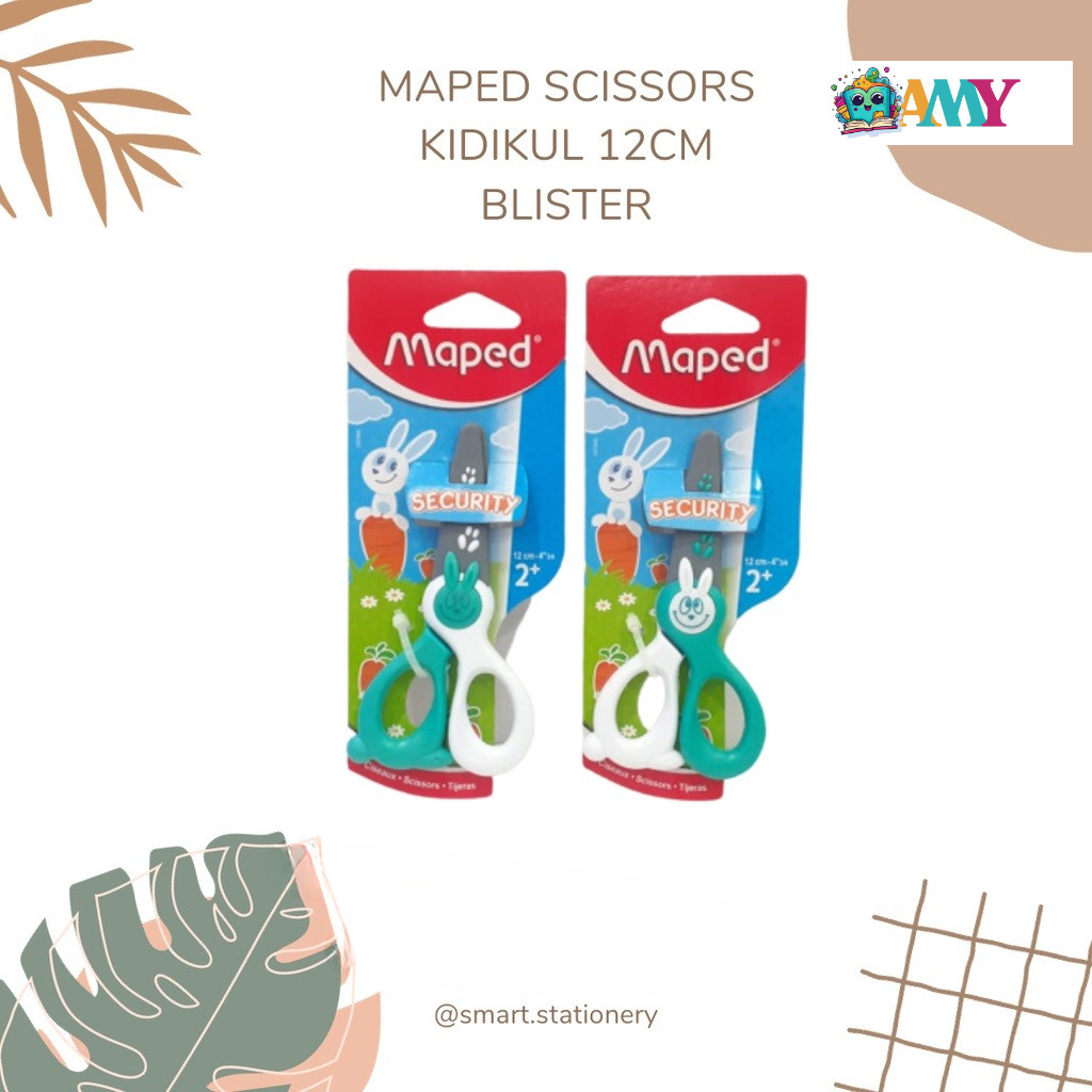 

MAPED SCISSORS KIDIKUL 12CM BLISTER AMY STASIONARY