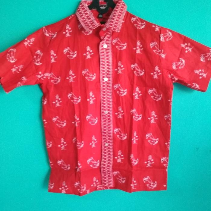 [New Collection] Batik sekolah dasar - Merah, S