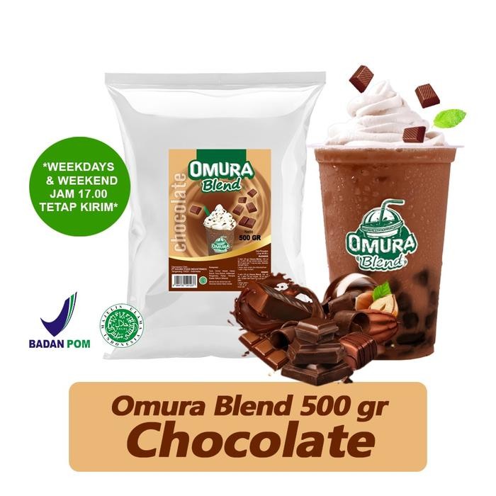 

Terjangkau~[PROMO] OMURA Blend Bubuk Minuman Rasa Chocolate / Cokelat Powder Drink 500 GR Omura Powder