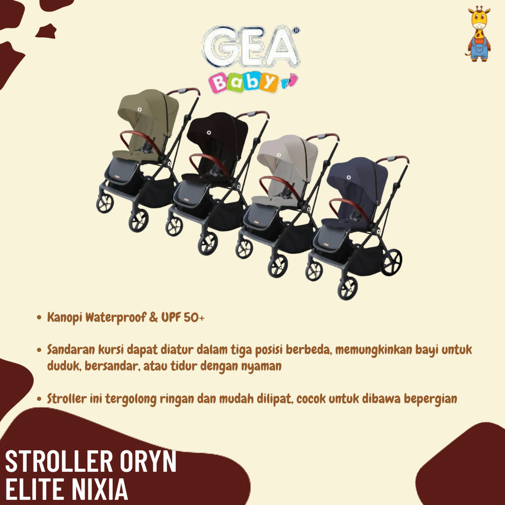 GEA Baby Stroller Oryn Elite Nixia - Stroller Bayi