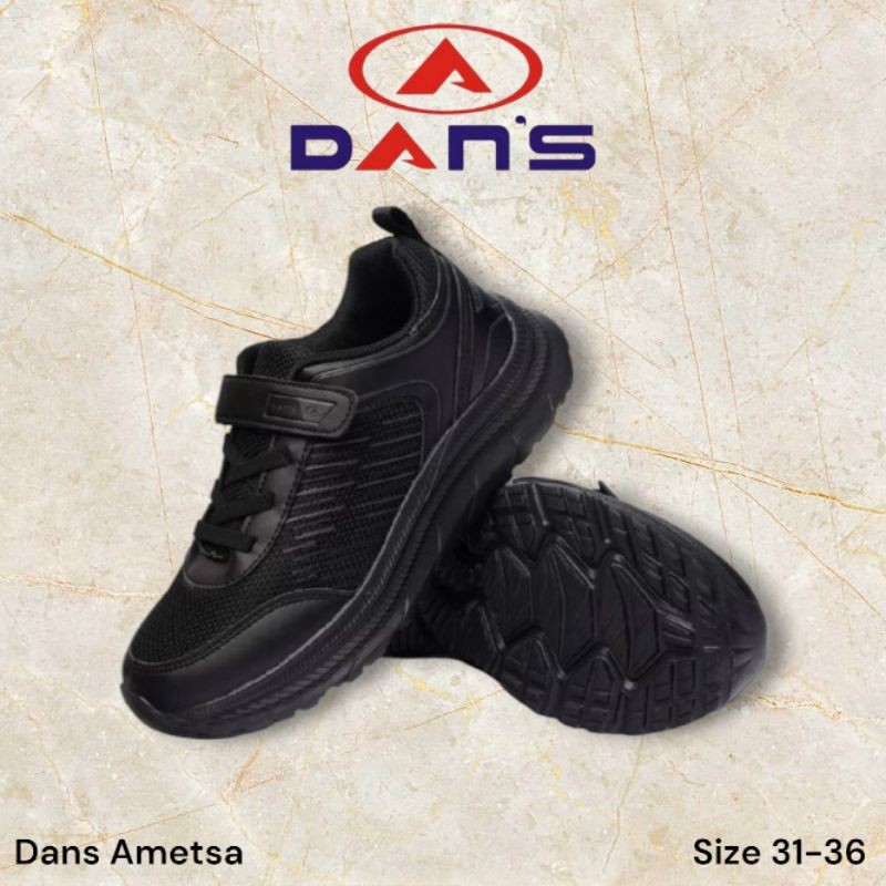 Sepatu Anak Dans Warna Hitam-Sepatu Sekolah DansCO