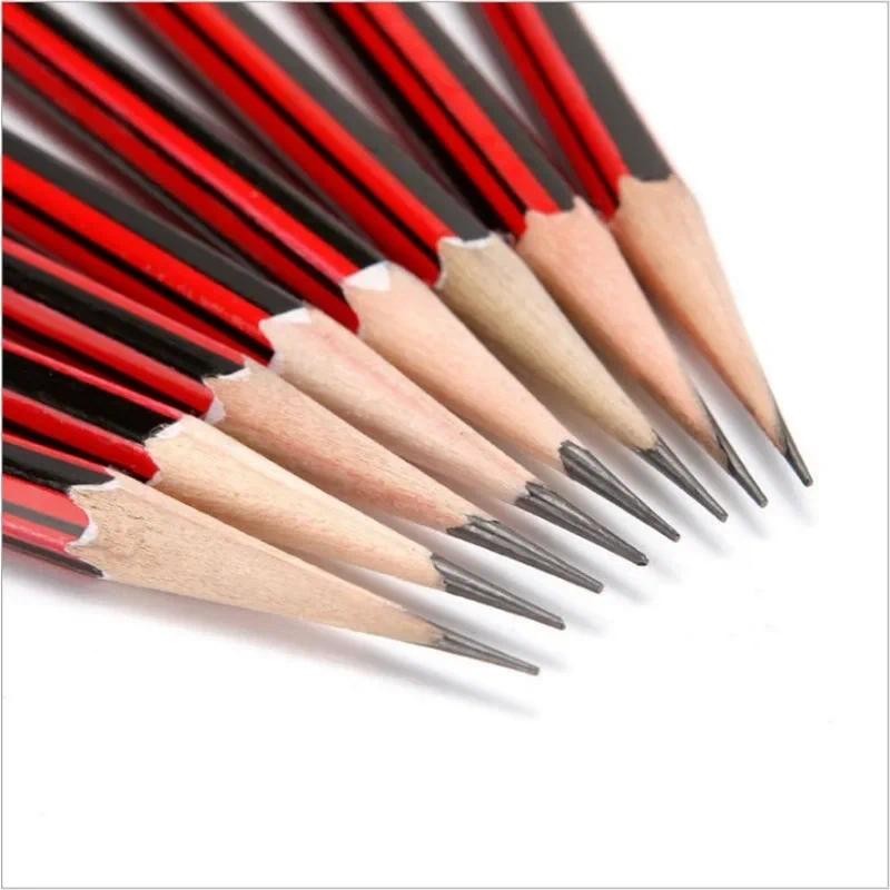 

10Pcs /Lot Sketch Pencil Wooden Lead Pencils HB Pencil with Eraser Children Drawing Pencil School Writing Stationery
