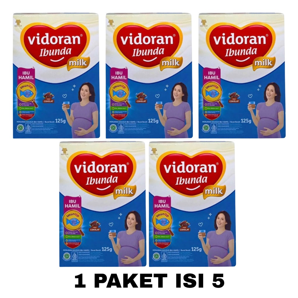 Vidoran Ibunda Hamil Cokelat 125gr Paket Isi 5 Susu Selama Kehamilan Bunda Daric Collection