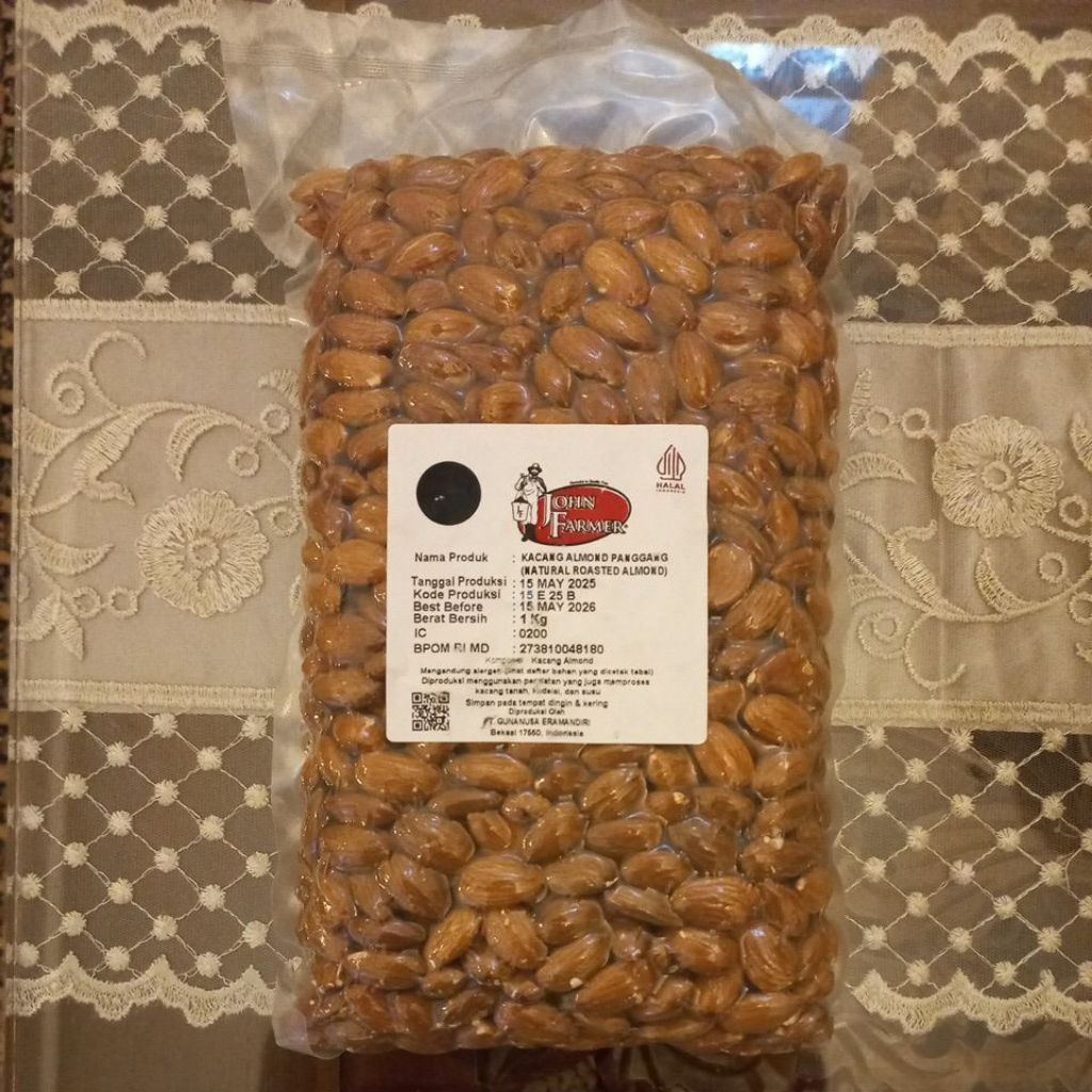 

John Farmer - Almond Natural Roasted (Almond Panggang) 1 Kg