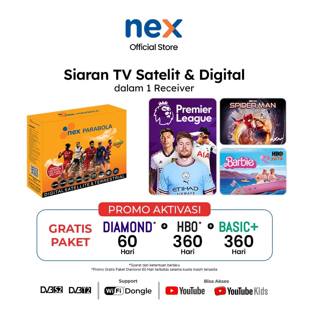 NEW Nex Parabola - Combo Kuning PREMIUM