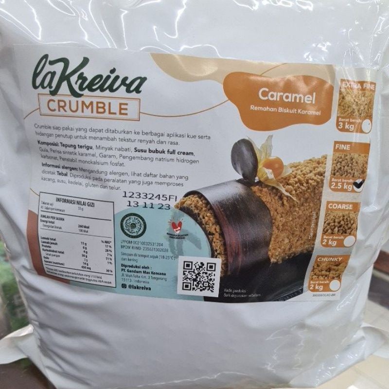 

Crumble La Kreiva Fine Caramel 2.5kg