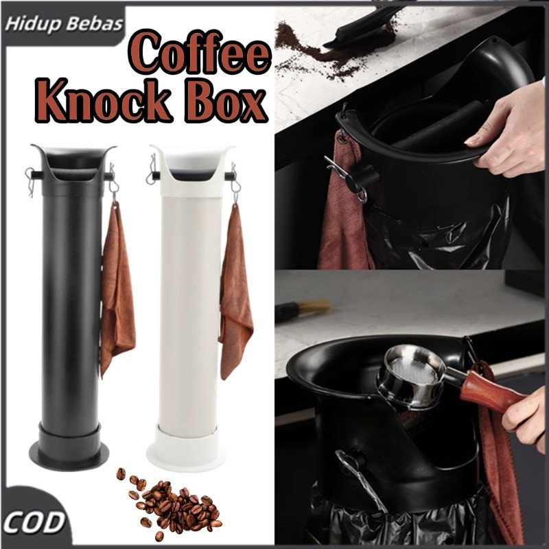 Coffee Knock Box Wadah Ampas Kopi Espresso KnockBox Container Barista Non Slip Standing Knock Box