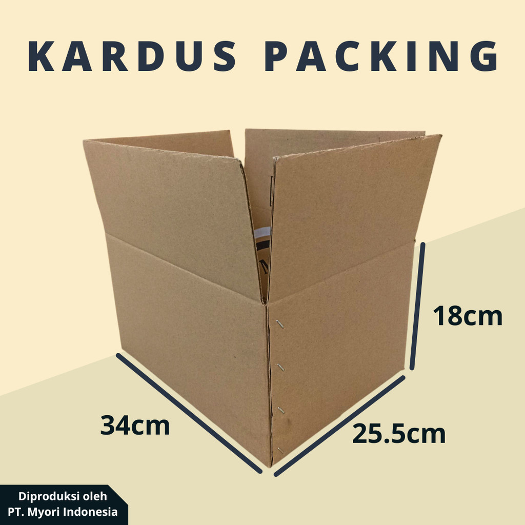 

(Uk. 34 x 25.5 x 18 cm) | Kardus Packing | Box Packing | Dus Packing Overstock