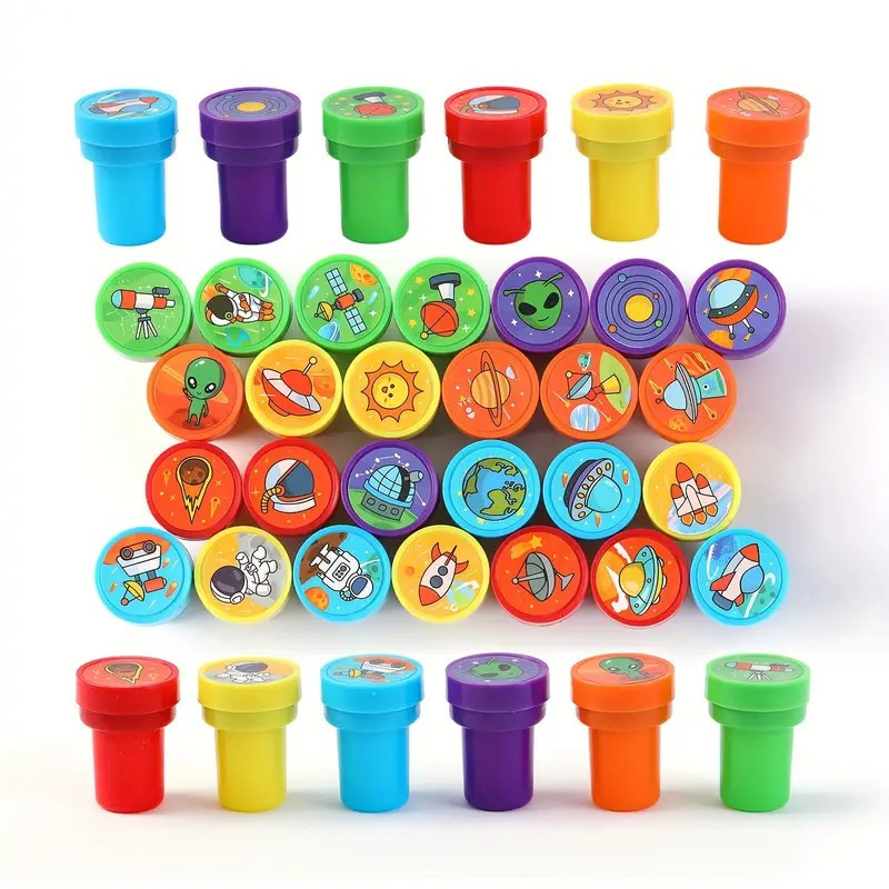 

26 Pcs Space Stamps Assorted Stamps Teacher Self Inking Stamps Birthday Gifts Party Supplies Teacher Stamps