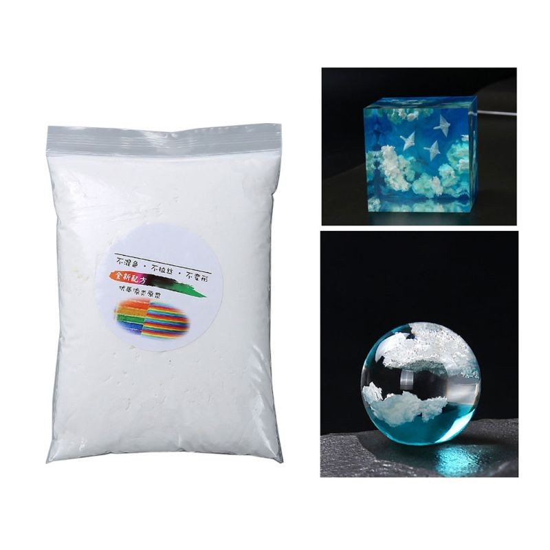 

80g One Bag Handmade White Cloud Blue Sky Landscapes Resin Mold Jewelry Fillings Clouds Roll Mud Jewelry Making Fillers